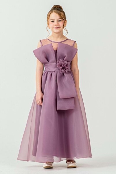 Mnk Baby&Kids Κοριτσίστικο βραδινό φόρεμα πριγκίπισσας από οργάντζα και τούλι...