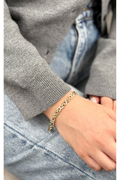 Sacha Accessories Taş ve Plaka Sıralı Bileklik