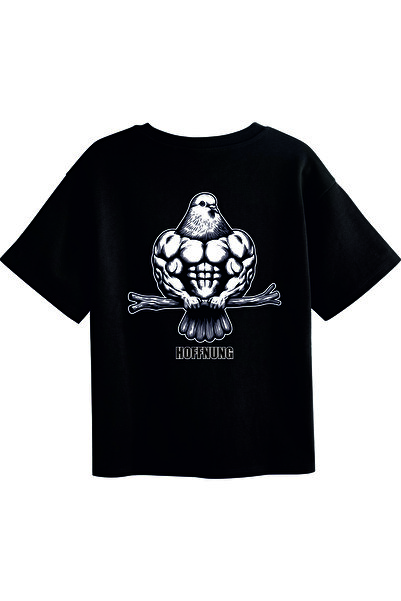 HOFFNUNG Γυναικείο κοντομάνικο μπλουζάκι με στρογγυλή λαιμόκοψη, με στάμπα  "...