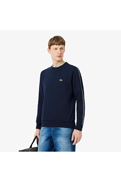 Lacoste Erkek Classic Fit Bisiklet Yaka Lacivert Sweatshirt