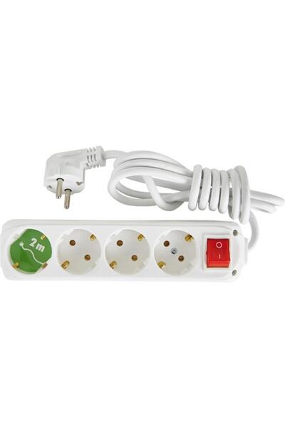 Almera 4-Plus 2m Switched Grounded Socket (9240202)