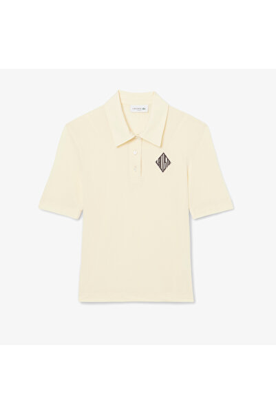 Lacoste Kadın Slim Fit Sarı Polo