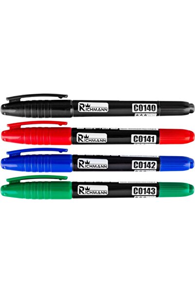 richmann Thin permanent marker, 2 heads, 4 colors, (set of 36 pieces),
