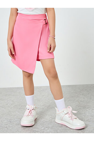 Styli Girls Pink Woven Skort