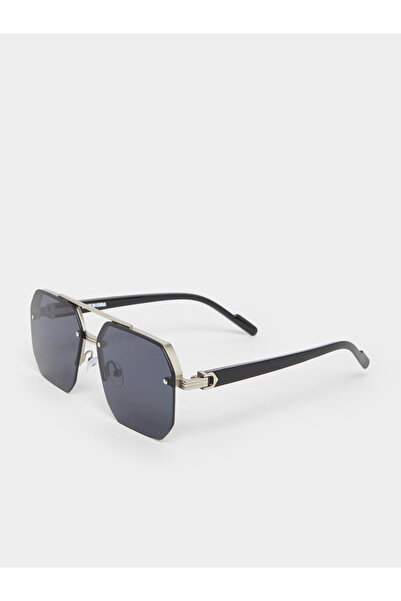 Styli Double Bridge Geometric Sunglasses
