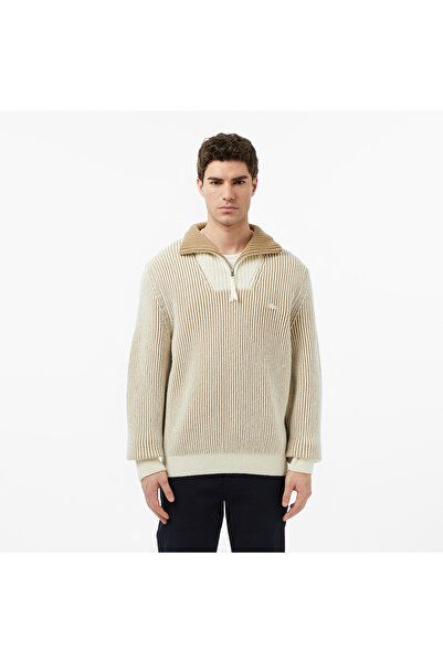 Lacoste Erkek Classic Fit Polo Yaka Krem Kazak