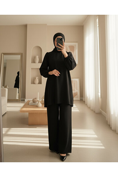 Modamorfo Set de pantaloni tunică Ayrobin 6712 - negru