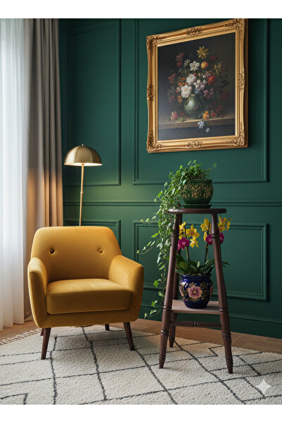 MMS AHŞAP BAR BOY İKİLİ SAKSI TABURESİ