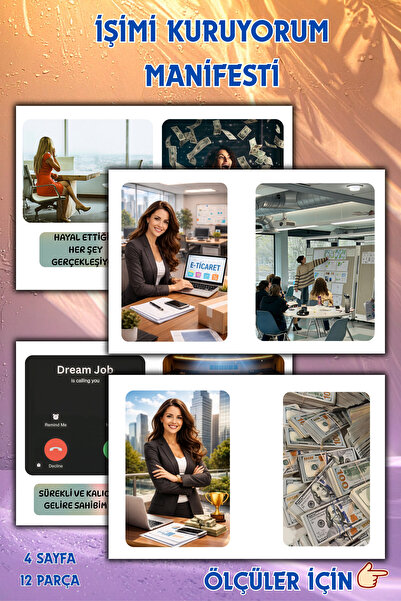 birikiyedi Vision Board Sticker Set-Defter ve Ajanda için-Kendi İşimi Kuruyor...