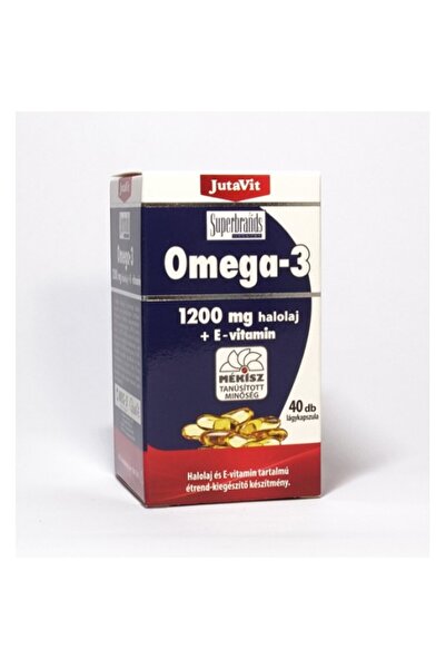 JutaVit Ulei de pește Omega 3 Vitamina E 1200mg Jutavit, 40 de comprimate