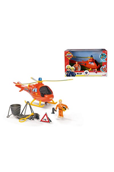 Simba POMPIERUL SAM ELICOPERUL WALLABY CU FIGURINA TOM THOMAS
