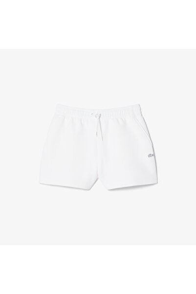 Lacoste Kadın Organik Pamuk Beyaz Şort