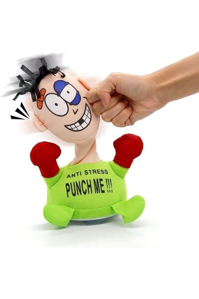 Premium دمية ملاكمة مضادة للتوتر بقاعدة ثقيلة من القطيفة