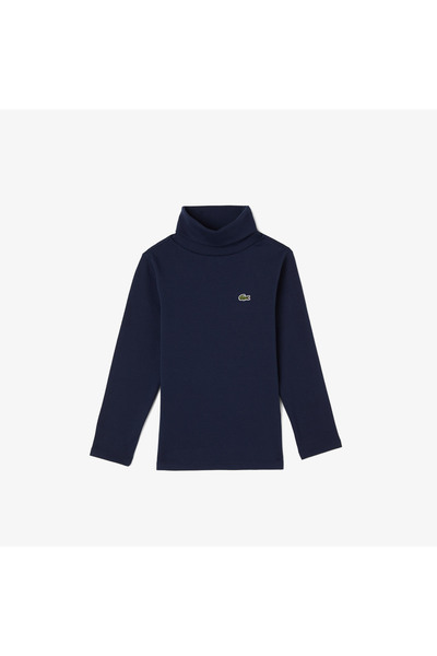 Lacoste Çocuk Bisiklet Yaka Lacivert T-Shirt