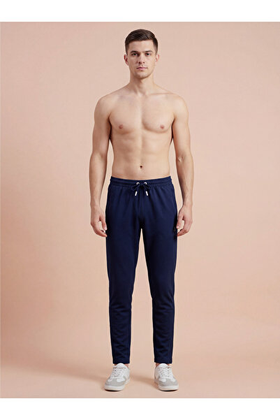 Clans & Hans By Styli Men Navy Regular Fit Solid Track Pants