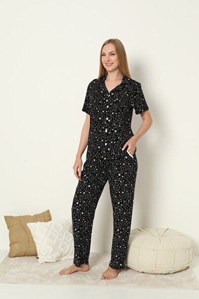 Cotpark Women's 100% Cotton Buttoned Pajama Set 19081