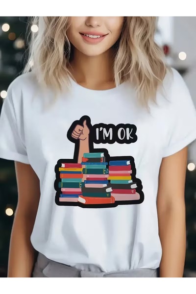 PENTHİLUS I Am Ok Student Digital Printed Unisex T-Shirt - Comfortable Fit Un...