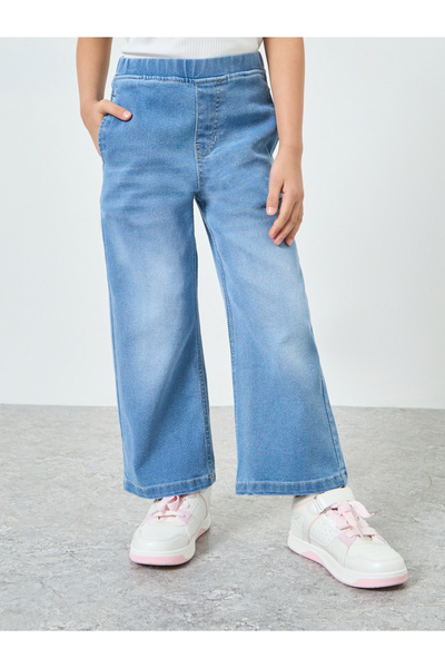 Styli Girls Blue Wide Leg Jeans