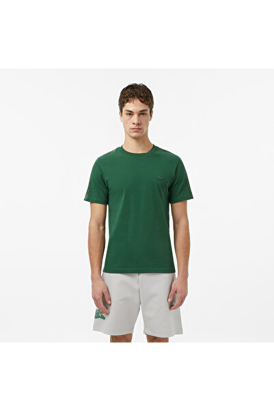 Lacoste Erkek Regular Fit Bisiklet Yaka Koyu Yeşil T-Shirt