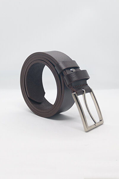 Paşala Leather Ανδρική αθλητική ζώνη από γνήσιο δέρμα, καφέ, 3,5 εκ., κατάλλη...