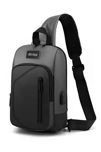 HIKE Crossbody Sling Bag Synthetic Water Resistant Unisex Small Shoulder Bag ...