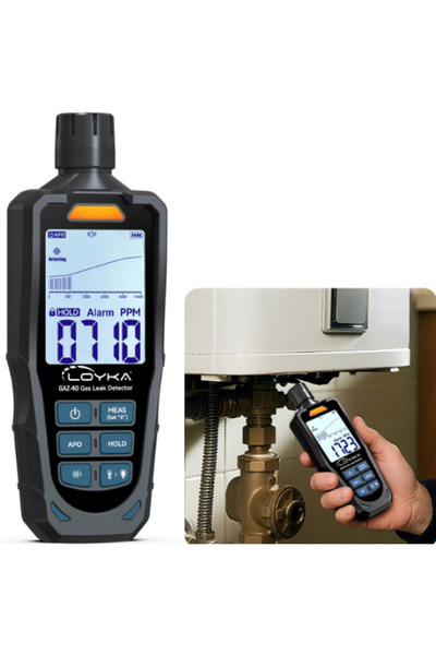 Loyka GAZ-40 Profesyonel Yanıcı Gaz Kaçak Dedektörü (Japon Figaro Sensörlü)