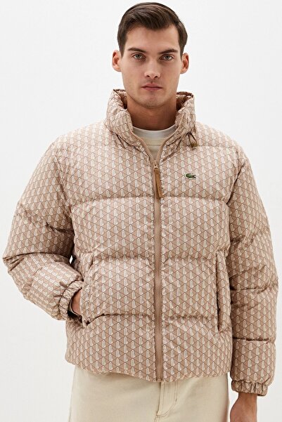 Lacoste Relaxed Fit down Fill Mens Jacket Concealable Hood Comfortable Cut Wa...