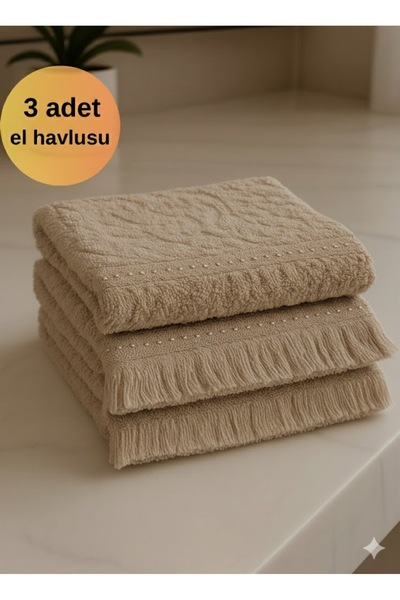 3’lü Pamuk El ve Mutfak Havlusu Seti 30x50 cm