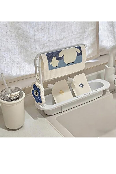 Generic Expandable Telescopic Sink Organizer Rack, Adjustable 2-Tier Dish Dry...