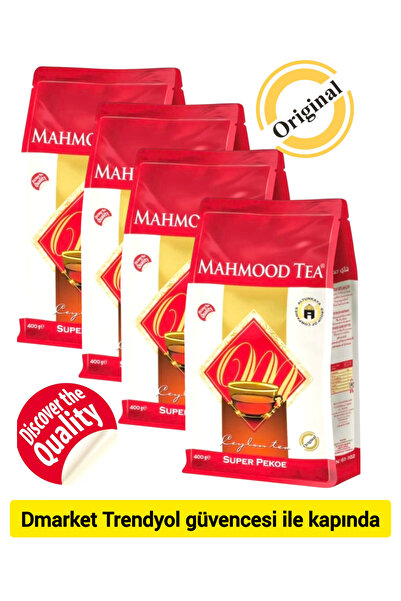 Mahmood Tea Süper Pekoe ithal Seylan Dökme Siyah Çayı (4x 400 gr)