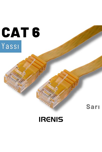 50 cm CAT6 Kablo Yassı Ethernet Network Lan Ağ İnternet Kablosu