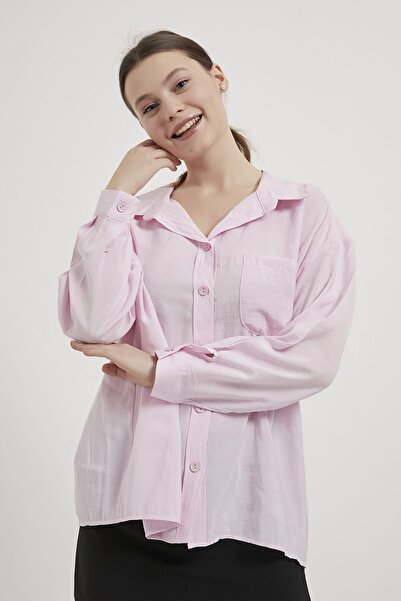 Arma Life Armalife 1400 Modal Oversize Open Collar Women's Shirt