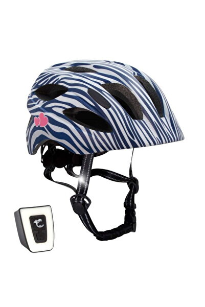 Crazy Safety Cască de bicicletă pentru copii, mărime reglabilă 54-58 cm, 6-12...