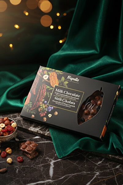 Frapella Sütlü Çikolata Karamelize Edilmiş Fındıklı Vişneli ve Yaban Mersinli...