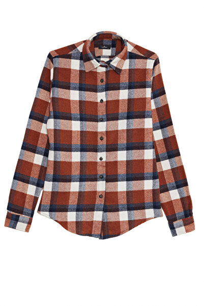 Tudors Women's Oversized Wide Cut Lumberjack Plaid Shirt