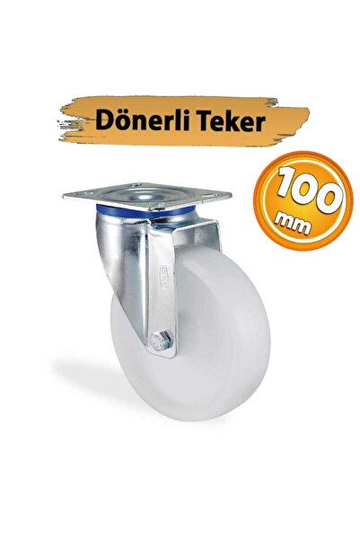 Kama 0100 Dönerli Tablalı Frensiz Kemik Tekerlek 100 mm 135 Kg