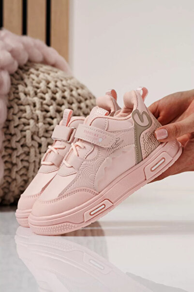 Zaira Розови детски маратонки от екокожа Iris #24342 - 25