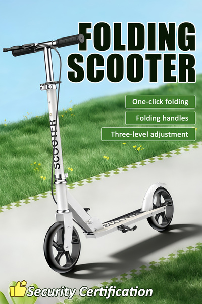 Vitakit One-Click Foldable Scooter | Anti-Slip Thick Pedals, Durable Wheels –...