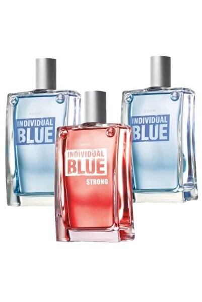 AVON Set 3 parfumuri Individual Blue, 2 x Individual Blue EDT 100 ml + Indivi...