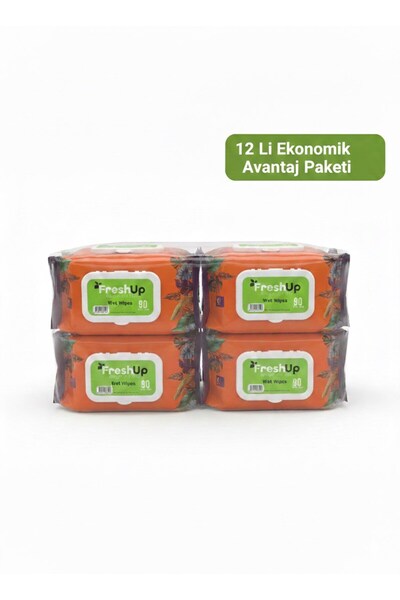 GFSMORE Freshup Magic for You Wet Wipes 90's - 12 Pieces Economic Advantage P...