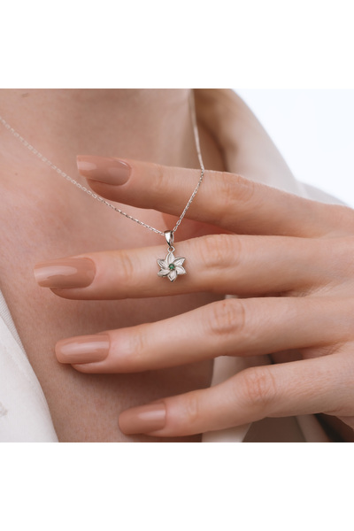 sorti takı aksesuar 14 Ayar Altın Kaplama Müge Çiçeği Mayıs Ayı Minimal Doğum...