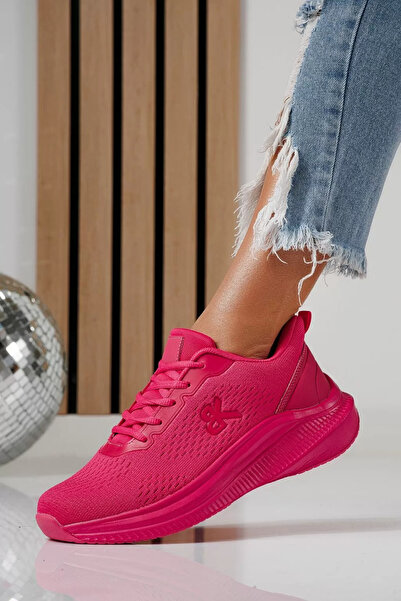 Zaira Women's pink textile sneakers Anaiss #24388 - 38