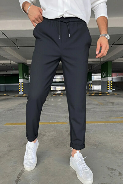 YAKAMEL Men's Regular Fit Elastic Waist Lace-Up Jogger Pants with Side Pocket...