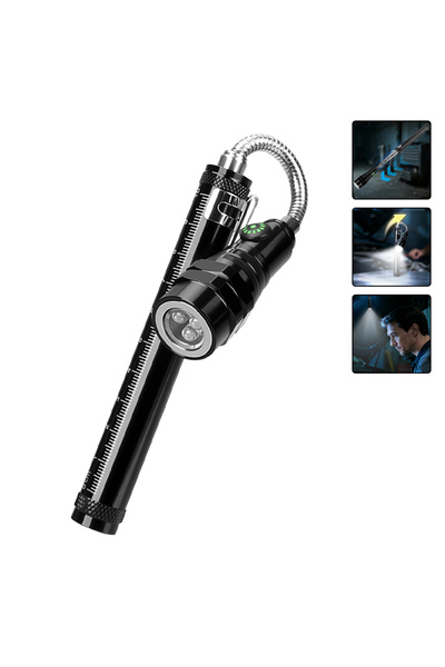 Heinast مصباح عمل تلسكوبي متعدد الوظائف NF-T98 بثلاثة مصابيح LED، مصباح يدوي ...