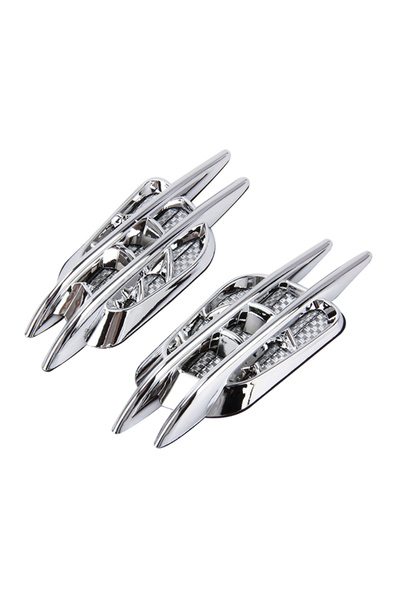 HALAMODO 2-Piece Car Plastic Decorative Sticker