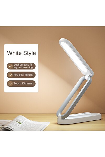 Choice مصباح مكتبي أبيض، ضوء ليلي، قابل للشحن، قابل للطي، تعليم الطلاب، LED، ...