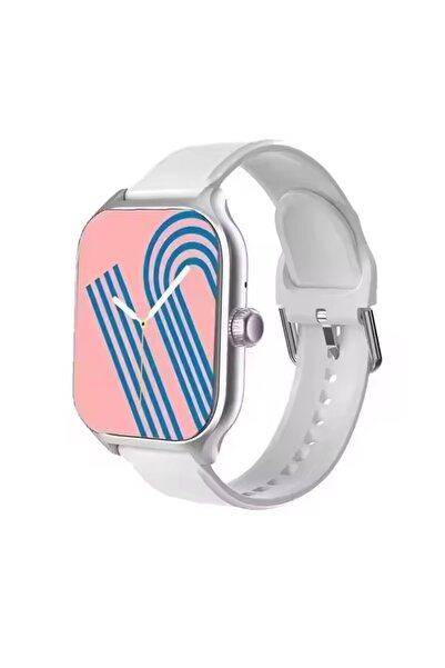 Choice ساعة ذكية فضية اللون، متوافقة مع أجهزة أندرويد وآيفون، شاشة عالية الدق...