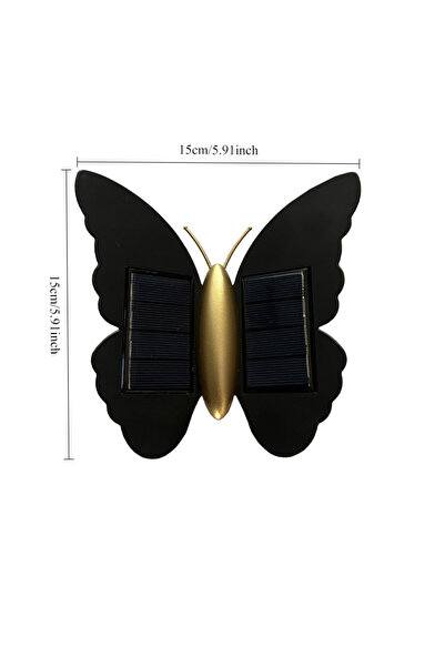Choice مصباح فراشة دافئ، مصباح حائط يعمل بالطاقة الشمسية، مصباح ليلي LED مقاو...