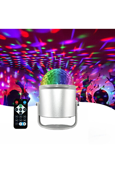 Choice مصباح ديسكو LED أبيض USB أبيض للمسرح، كرة دي جي دوارة، ستروب، تحكم عن ...