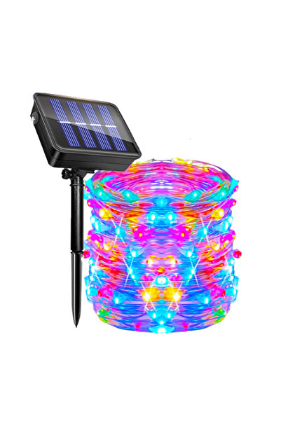 Choice سلسلة إضاءة LED خارجية تعمل بالطاقة الشمسية، 50 مصباح LED، طول 7 أمتار...